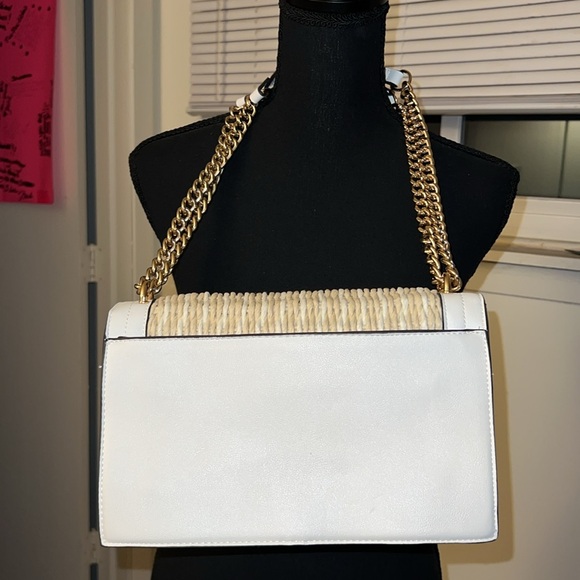 White / Straw Bag / INC - Picture 3 of 3